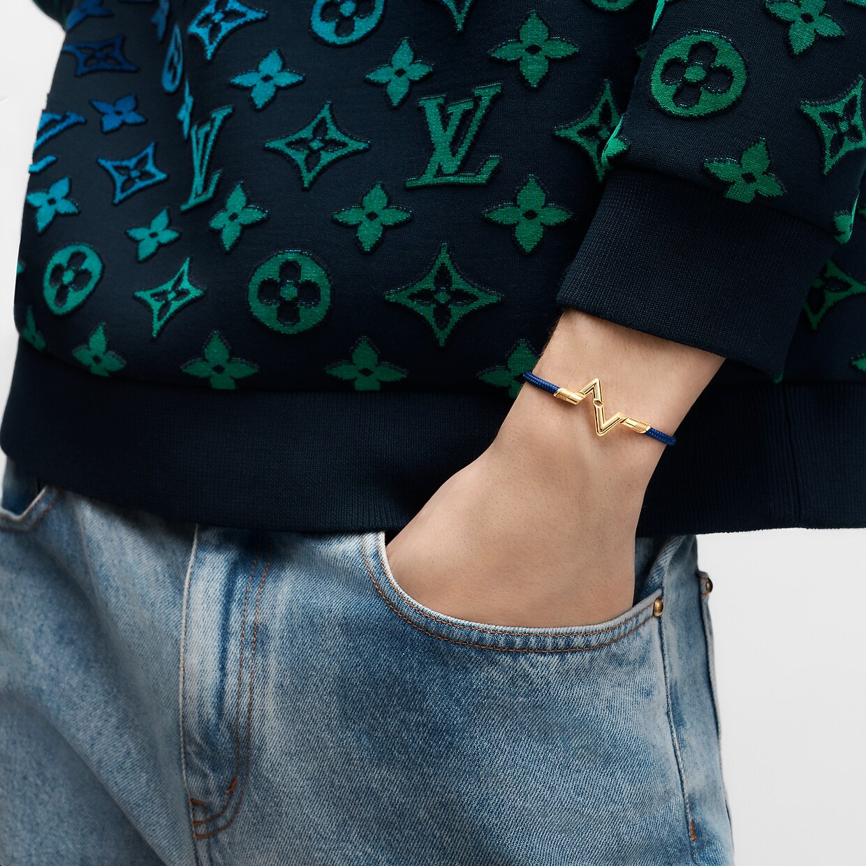 プレイ ブレスレット LV ヴォルト アップサイド ダウン GM (ブルー) ｜ルイ・ヴィトン 公式サイト Q05478